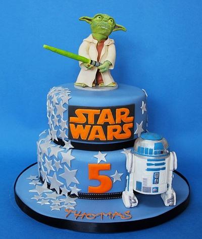 Star Wars, R2D2 and Yoda - Cake by Cakes by Christine