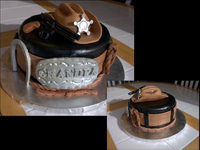 Grandpa Sheriff Cake - Cake by Craving Cake