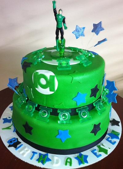 Green Lantern Cake - Cake by RoscoeBakery