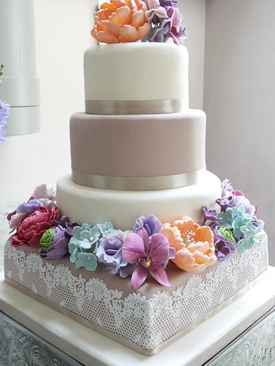 Biba Wedding Cake - Cake by Scrummy Mummy's Cakes