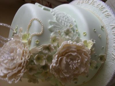 Peony Cake - Cake by cupcake67