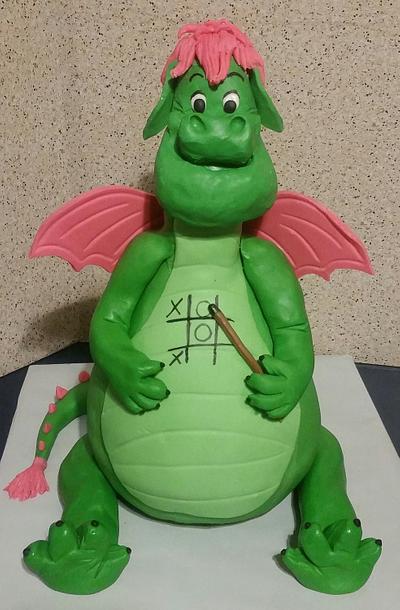 Elliott the Dragon Cake - Cake by Tracy's Custom Cakery LLC