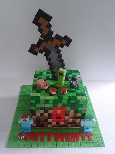 Duarte's Minecraft Cake! - Decorated Cake by Bela - CakesDecor