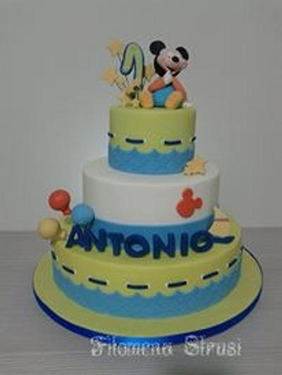 Mickey Mouse baby cake - Cake by Filomena