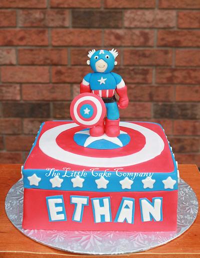 Captain America - Cake by The Little Cake Company