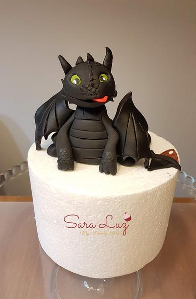 Toothless Topper - Cake by Sara Luz