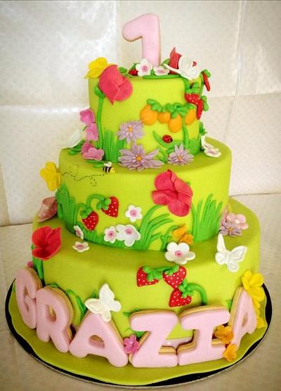 first birthday - Cake by donatellacakes72