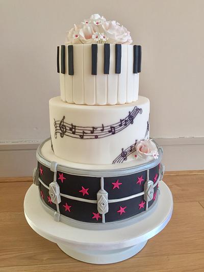 Musicians Wedding Cake - Cake by Alanscakestocraft