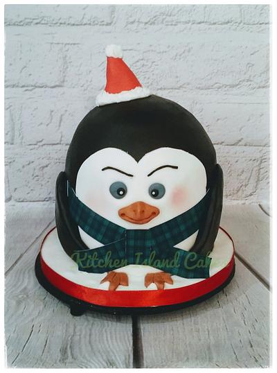 Festive Penguin - Cake by Kitchen Island Cakes