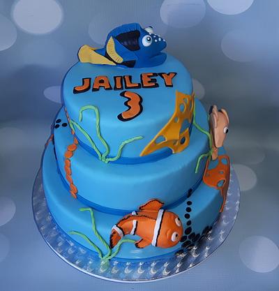 Dory en Nemo birthday cake. - Cake by Pluympjescake
