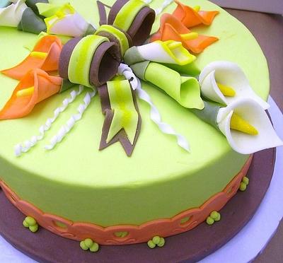 Cala Lili Fondant Cake - Cake by Cake Daze by Daisy
