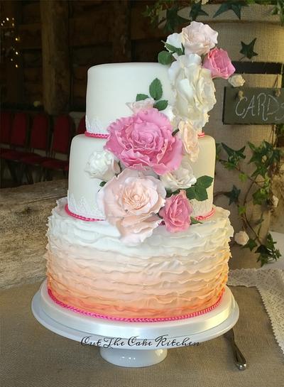 vintage ombre ruffles - Cake by Emma Lake - Cut The Cake Kitchen