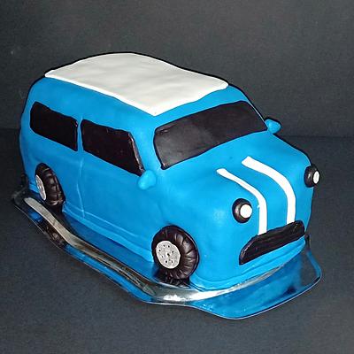 Mini Cooper car cake - Cake by Nodycakes
