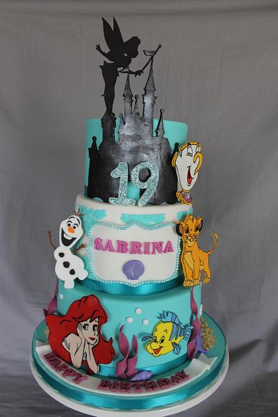 Disney themed birthday cake - Cake by Sweet Shop Cakes