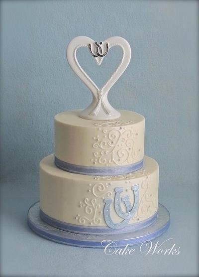 Lucky Horseshoe wedding cake - Cake by Alisa Seidling