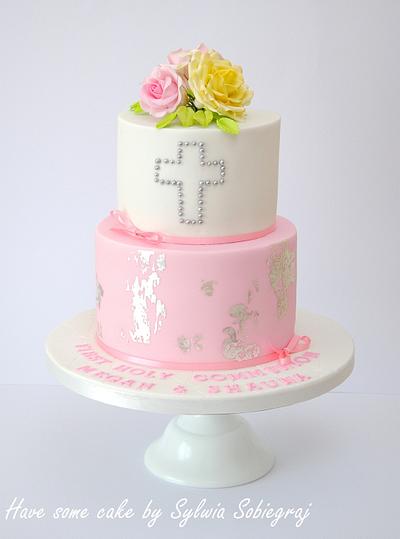 communion cake - Cake by Sylwia Sobiegraj The Cake Designer