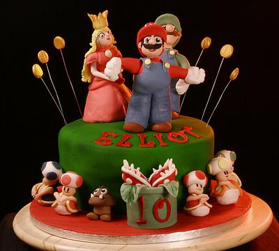 Mario - Cake by TinaBer