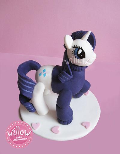 Pony Rarity,fondant cake decoration - Cake by Willow cake decorations