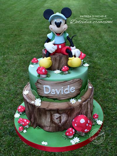 Mickey Mouse with Mushrooms - Cake by Dolcidea creazioni