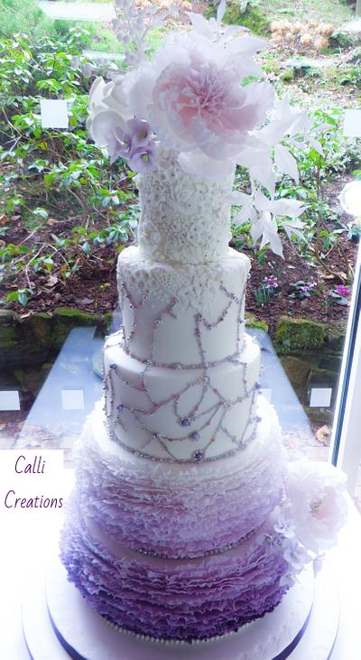 Lilac Romance - Wedding Cake - Cake by Calli Creations