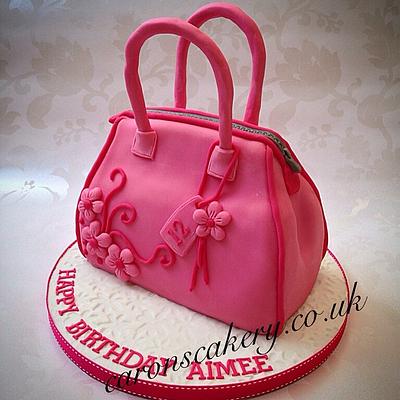 Pink Handbag - Cake by Caron Eveleigh