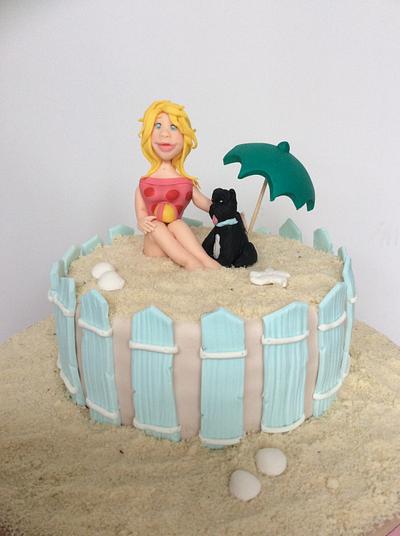 Beach day - Cake by Cinta Barrera