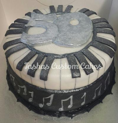 Jazz piano cake - Cake by Tasha's Custom Cakes