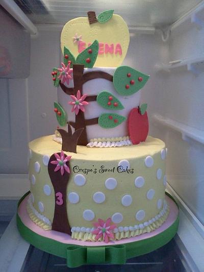 Apple birthday - Cake by Jenifer Crespo-Martinez 