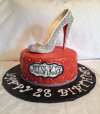 Red Carpet Event - Fashion shoe (Christian Louboutin) Birthday cake - Cake by Caroline Diaz 