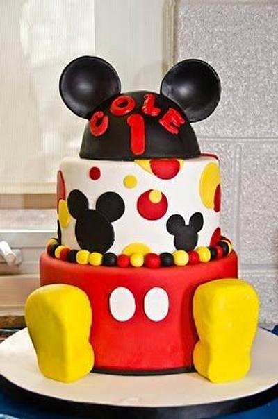 Mickey Mouse First Birthday - Cake by SweetEatsCakes