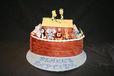 Noah's Ark Baptisim Cake. - Cake by Michelle Amore Cakes