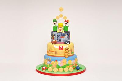 Super Mario Inspired Birthday Cake - Cake by Sue Field