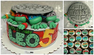 Ninja Turtles cake  - Cake by Paladarte El Salvador