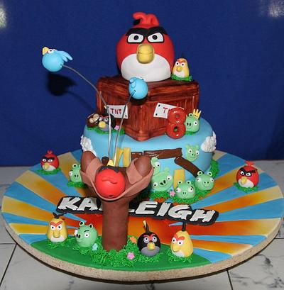 Angry Birds Cake - Cake by Tammy Mashburn