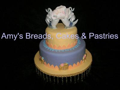 Indian styled wedding cake - Cake by Bernice