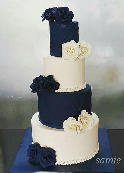 simple wedding cake - Cake by samie