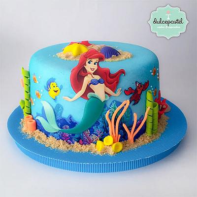 Torta Sirenita - The Little Mermaid Cake - Cake by Dulcepastel.com