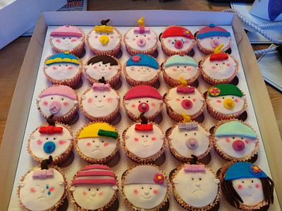 Baby face cupcakes - Cake by Lucy Dugdale