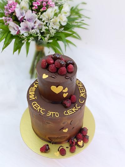 Simple ganache cake - Cake by SWEET architect