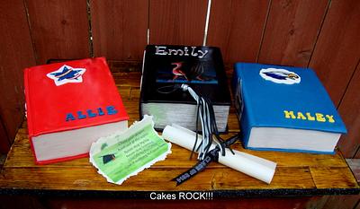 Triple Graduations! - Cake by Cakes ROCK!!!  