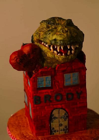 Icing Smiles Godzilla Cake - Cake by Cakes Abound