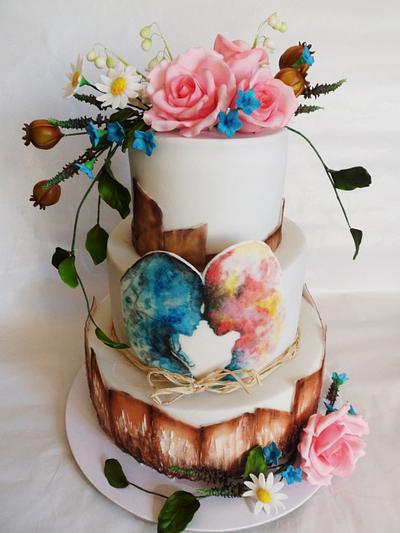 Vintage wedding cake - Cake by Veronika