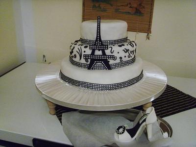 Eiffel & Gucci sandal - Cake by Ana