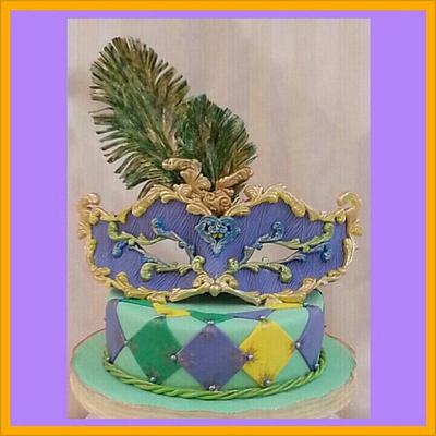 Mardi Gras Theme - Cake by Gleibis