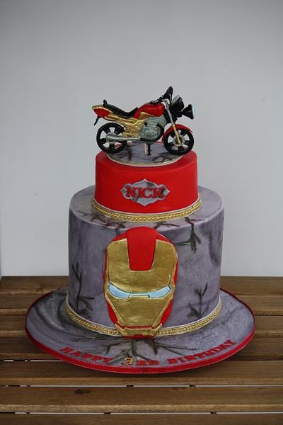 Ironman's motor bike  - Cake by Bistra Dean 
