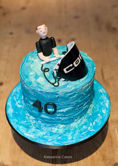 Kitesurfing birthday cake - Cake by Kasserina Cakes
