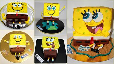 Nuestras 5 Tartas Bob Esponga en 3D  - PAMPLONA  - Cake by SORELLAS CAKES PAMPLONA 