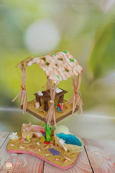 Fantasy Undersea Spa :  Cakerbuddies Miniature  Doll House Collaboration - Cake by PralineDesignercakes