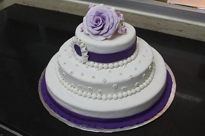 Violet Wedding Cake - Cake by Reggae's Loaf