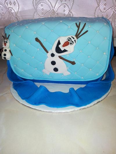Olaf 'bag' cake - Cake by Bouchybakes